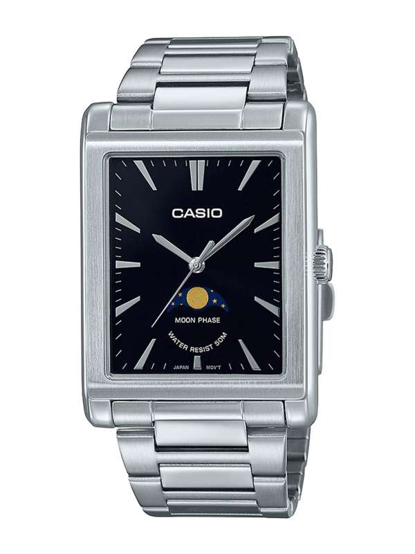 Casio Enticer Mens A414 Mtp 1291d 1a2vdf Silver Black Analog Watch