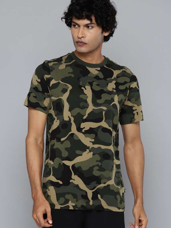 Camouflage t hot sale shirt myntra