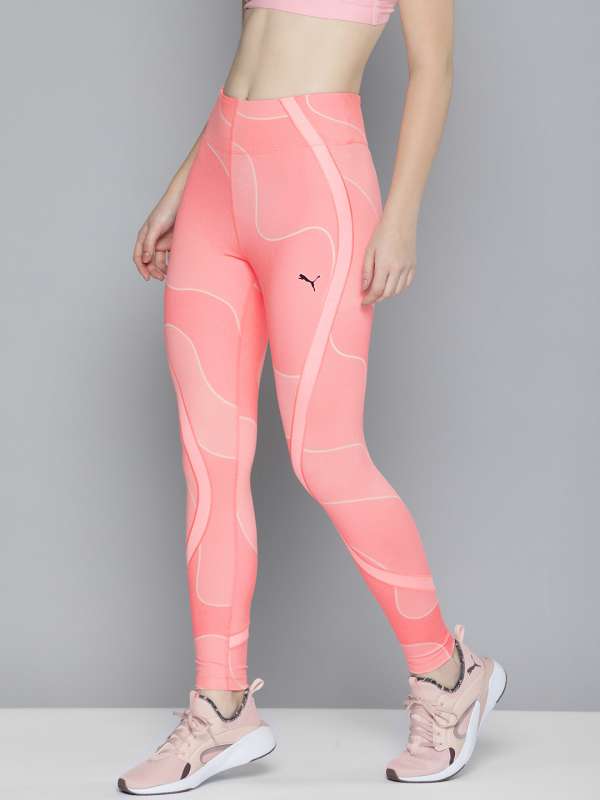 Women's PUMA Favourite Printed High Waist 7/8 Training Leggings Women in  Pink size L
