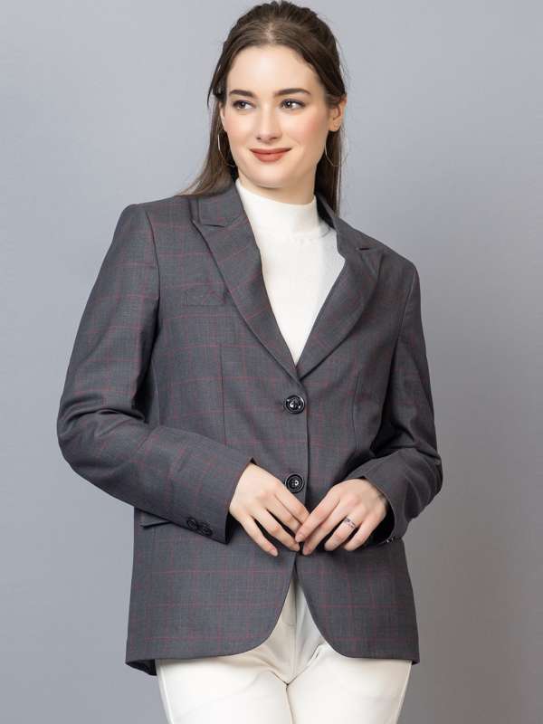 Grey formal blazer store