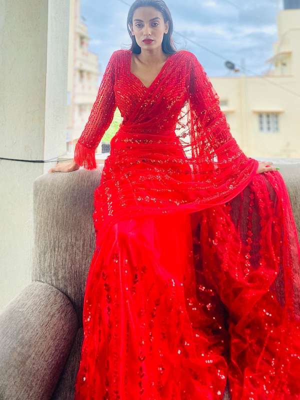 Saree gown myntra shop