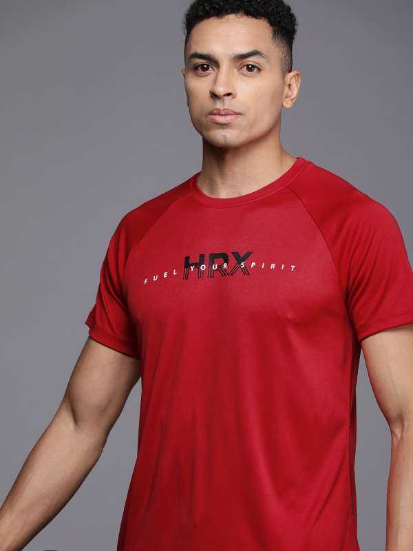 Hrx By Hrithik Roshan Red Tshirts Buy Hrx By Hrithik Roshan Red