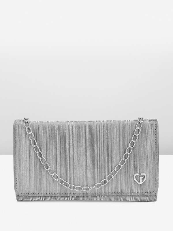 Silver Embellished Clutch Buy Silver Embellished Clutch online