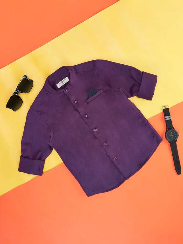 Purple shirts best sale for boys