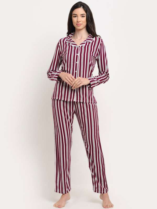 Kanvin Maroon Nightwear 97641 Ht Ml Buy Kanvin Maroon Nightwear 97641 Ht Ml online in India
