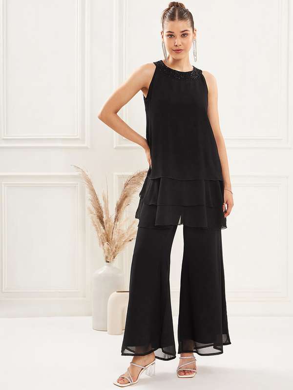 palazzo pants with top myntra