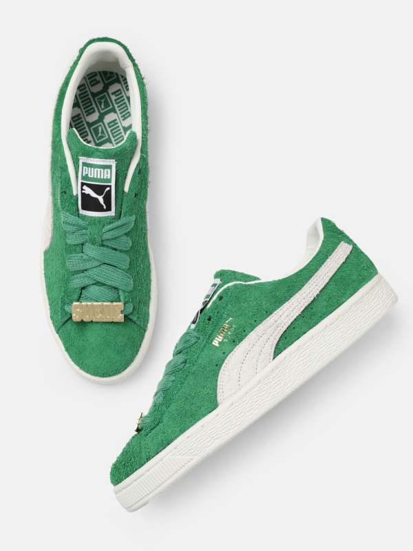 Puma Olive Green Suede Sneakers Buy Puma Olive Green Suede