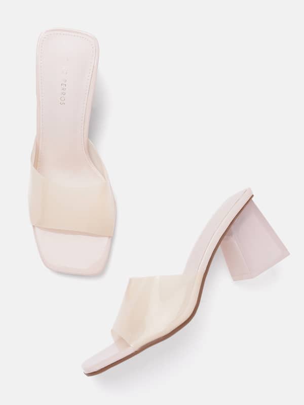 Buy White Strappy Transparent Block Heels by Miraki Online at Aza Fashions.-hdcinema.vn