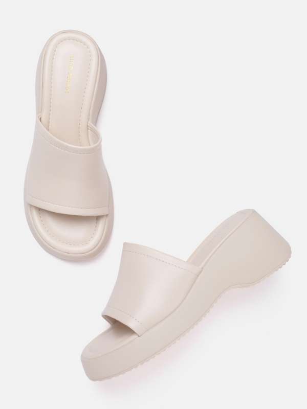 Womens cream best sale wedges