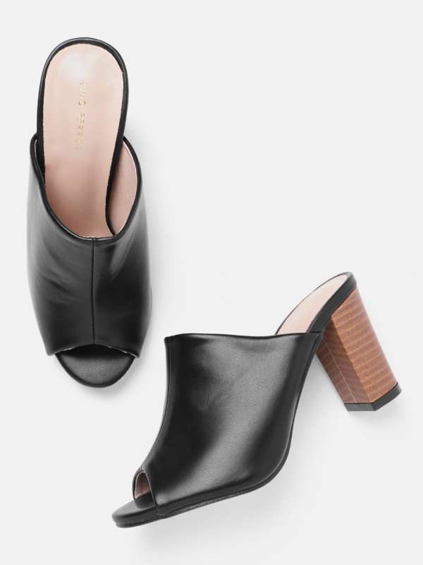Block heel best sale mules open toe