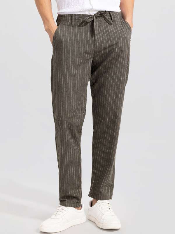 Men Striped Trousers  Buy Men Striped Trousers online in India