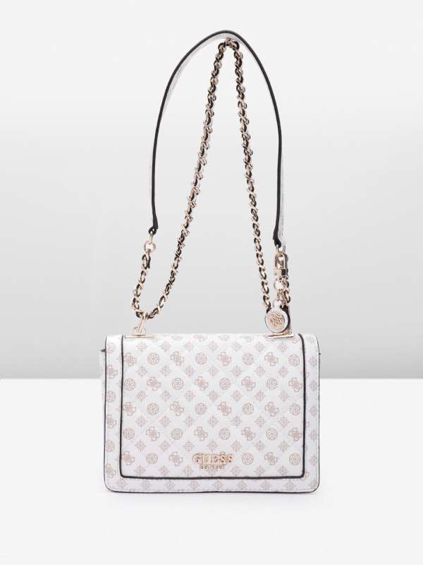 Guess white handbag sale