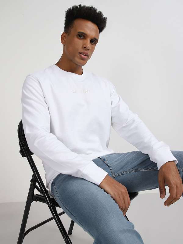 Lee full sleeve hot sale solid men's sweatshirt