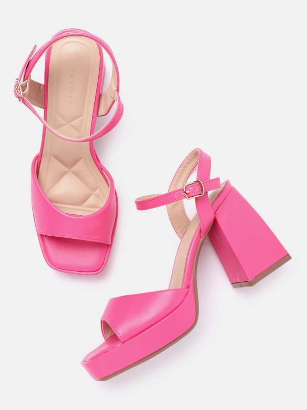 Pink flip online flop heels