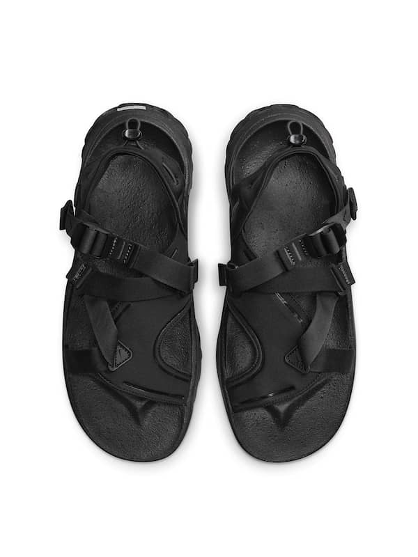 Nike Comfort Footbed Slides Women's Sandals Size 8 Black White | eBay