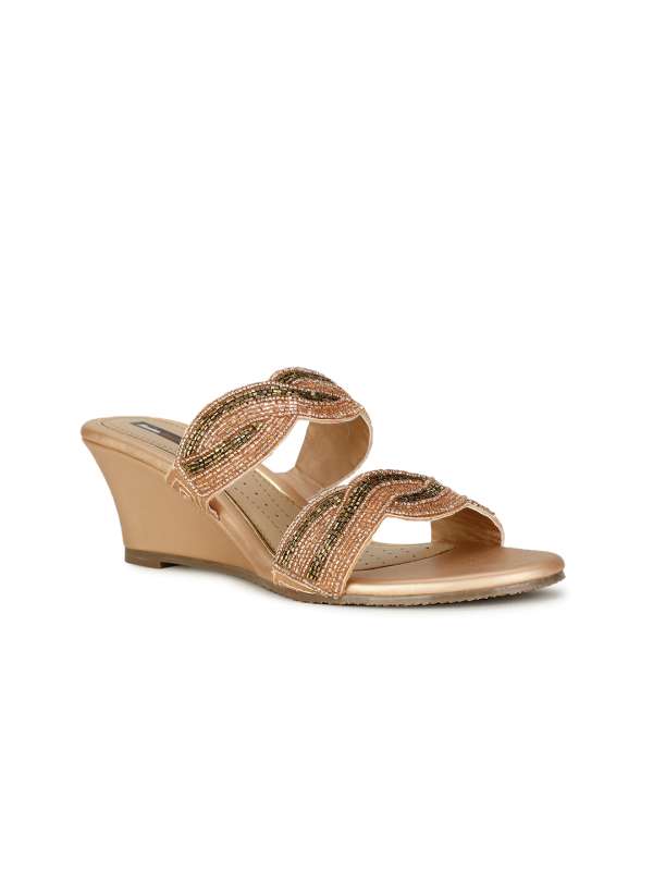 Bata Rose Gold Sandals Heels Buy Bata Rose Gold Sandals Heels online in India