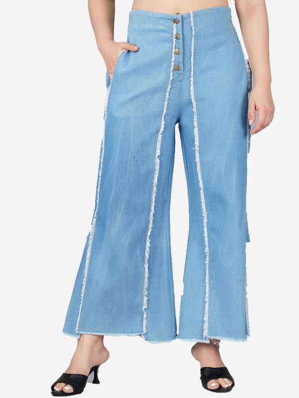 Fashion Women High Waist Loose Denim Pants Street Straight Blue Pockets Jeans  Female Zipper Long Wide Leg Jeans  Pants women fashion Fashion Fashion  outfits