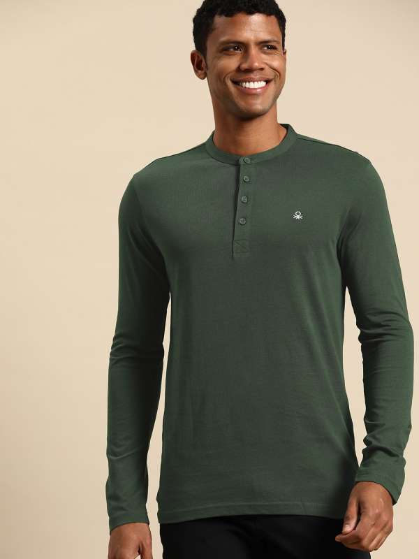 Benetton full sleeves t shirt sales