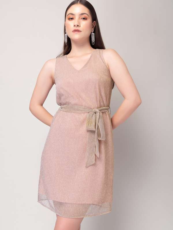Golden Women Dresses Faballey Buy Golden Women Dresses Faballey online in India