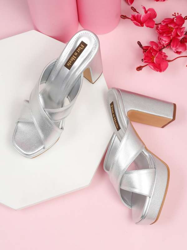 Silver sales flat heels