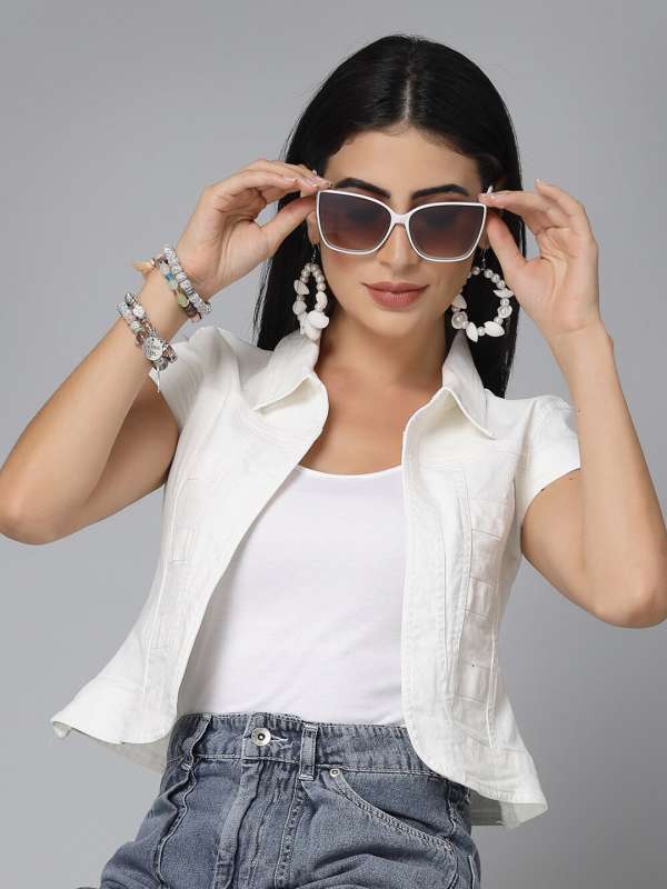 White net short shrug sale