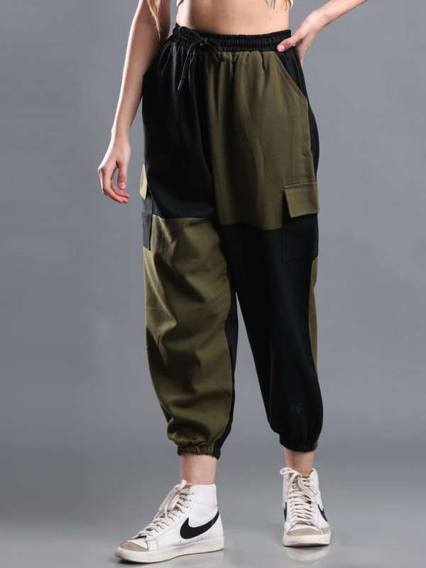 Buy Women Joggers Goth Y2K Baggy Loose Pants Outdoor Cargo Pants Punk  Streetwear Army Green Large at Amazonin