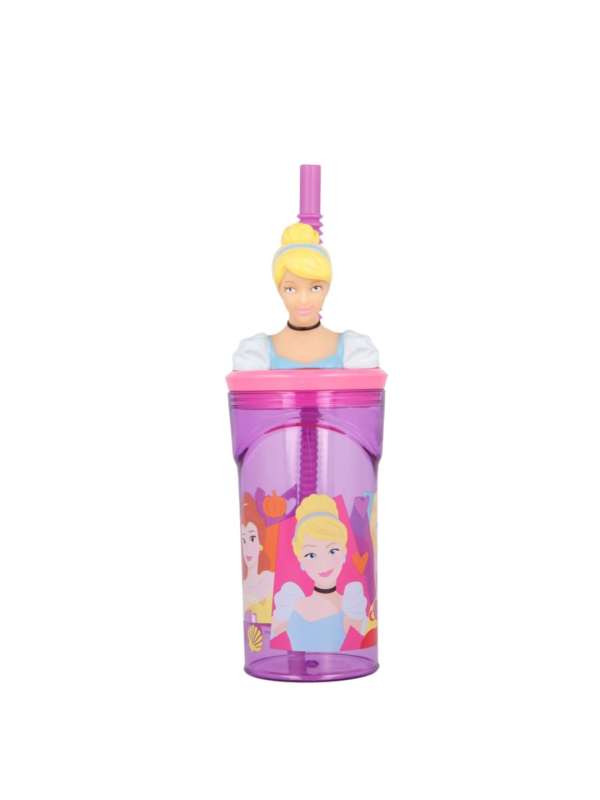Buy Disney Mickey Mouse Print 3D Figurine Tumbler with Straw - 360 ml for  Babies Online in KSA
