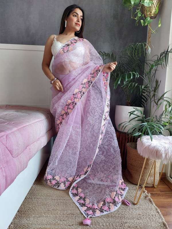 5 Lightweight Organza Sarees Under Rs 1,000 To Wear For Spring