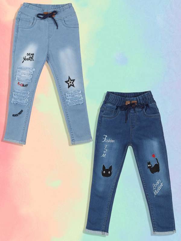 Ripped jeans for girls myntra clearance