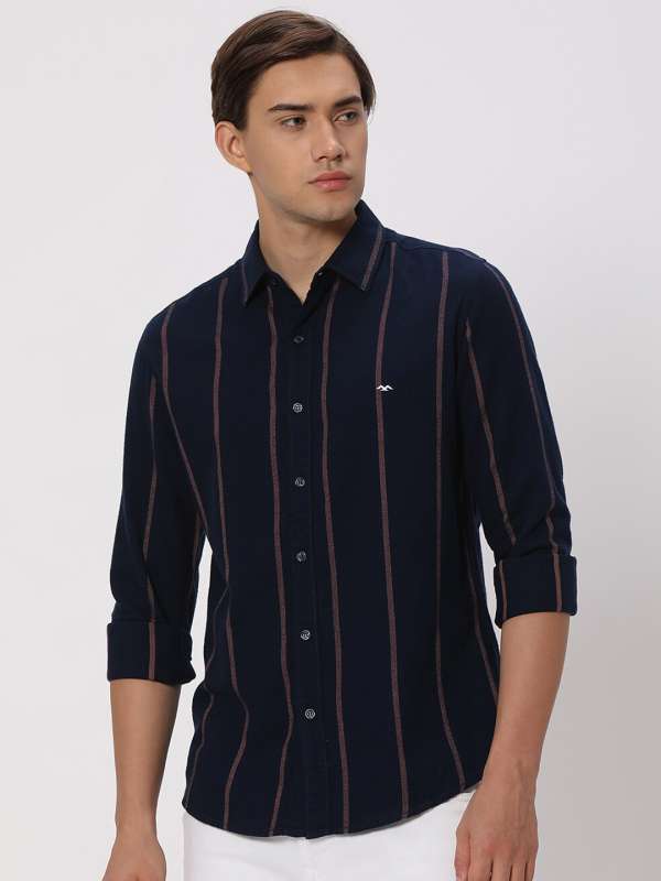 Buy White & Black Large Check Slim Fit Casual Shirt Online at Muftijeans
