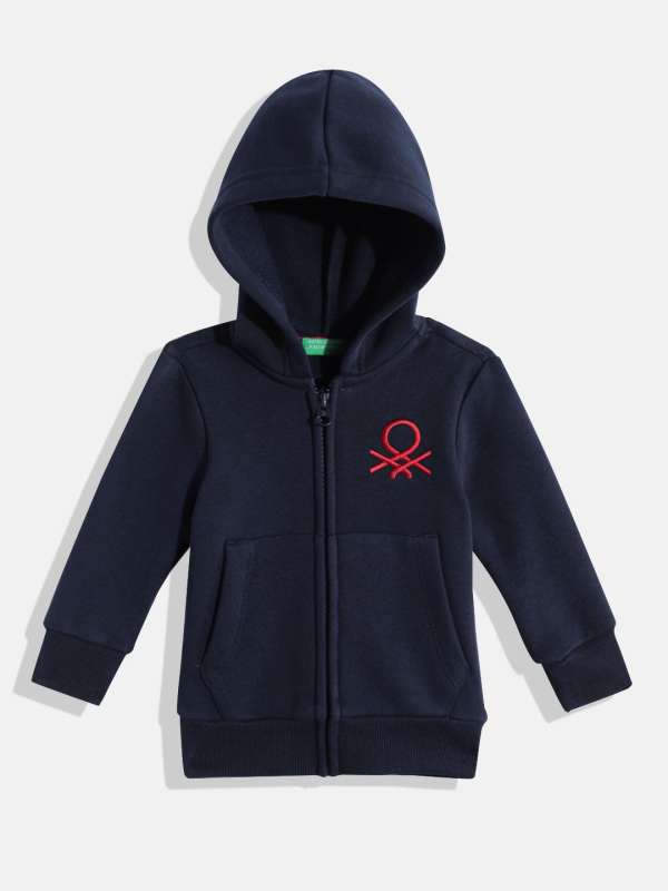 Benetton top hooded sweatshirt