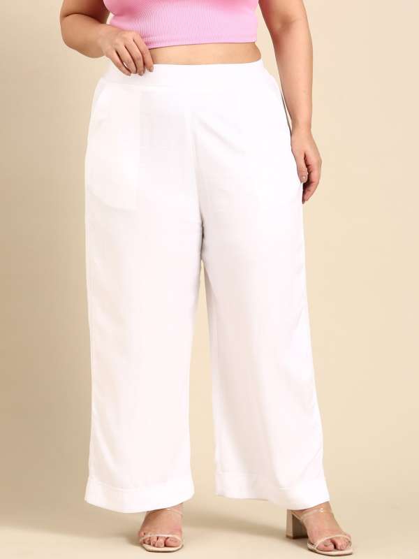 Wide leg deals pants myntra