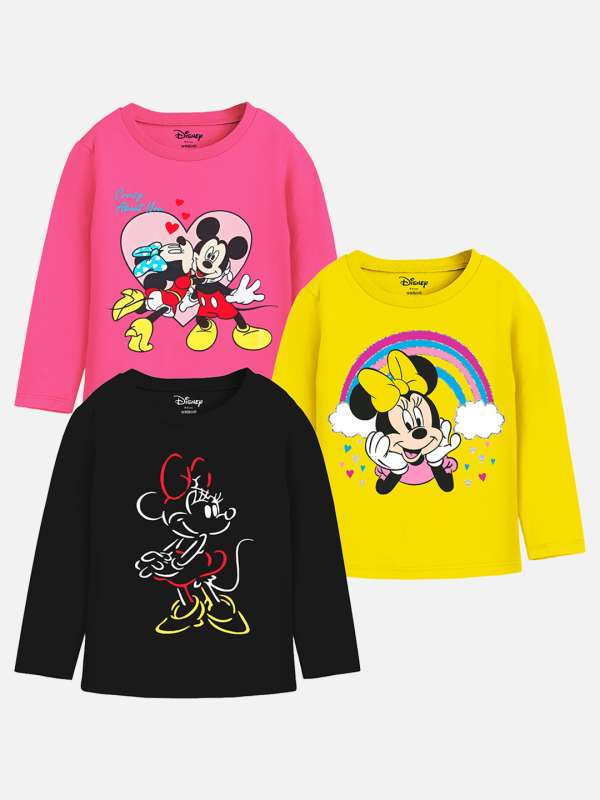 Buy Disney by Icable Pink Minnie Girls Embellished Casual Single T-shirt  Online at Best Prices in India - JioMart.