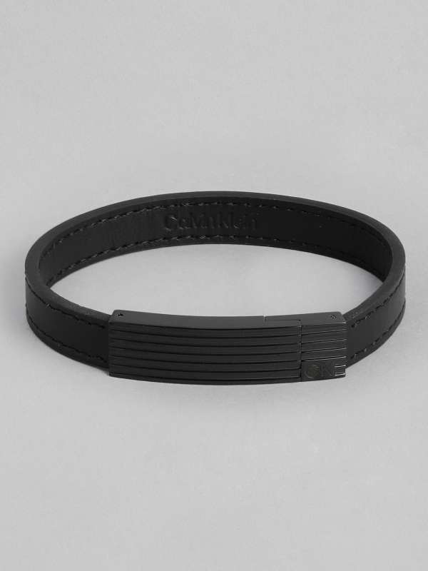 Calvin klein hotsell men's leather bracelet