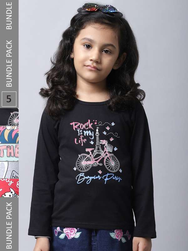 Girls Long Sleeve Girl Graphic Tee