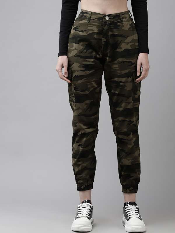 Cotton/linen Streactable Women Military Cargo Pants , Ladies Militry Joggers  , Girls Cargo at Rs 200/piece in Mumbai