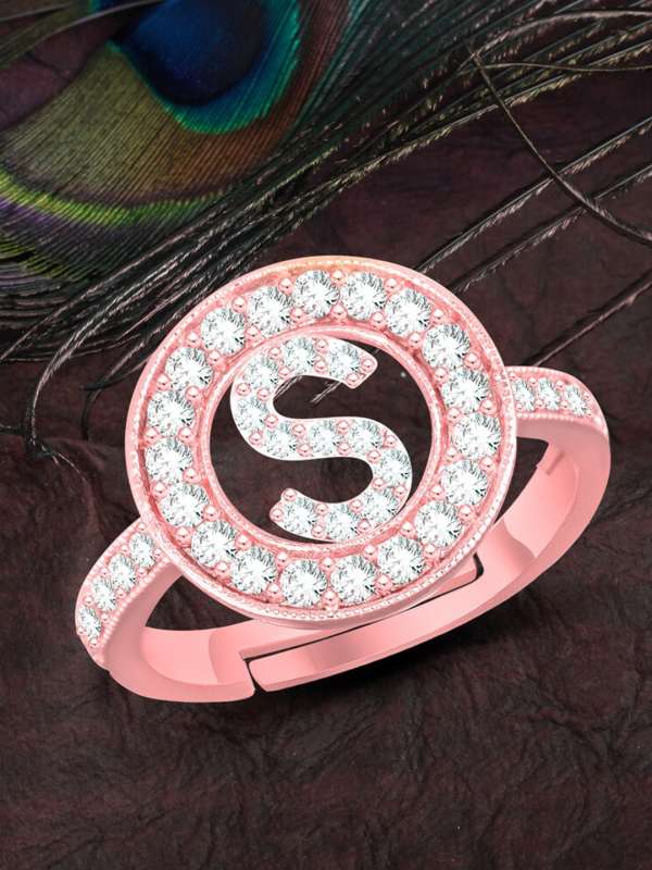 S name cheap gold ring
