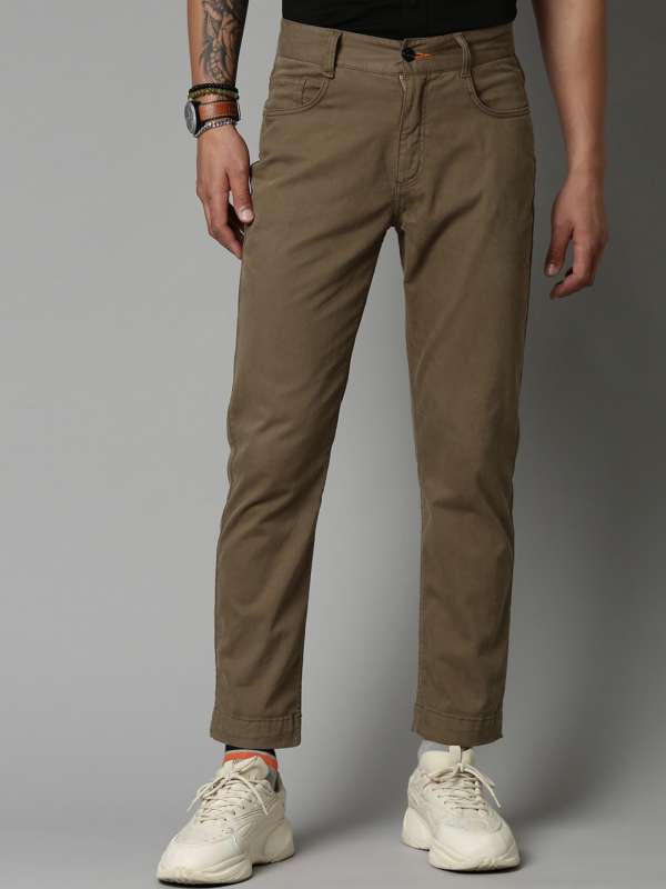 Breakbounce Olive Solid Chinos Buy Breakbounce Olive Solid