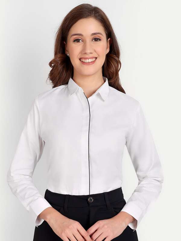 Women's Long Sleeve Size White Shirts & Tops + FREE SHIPPING