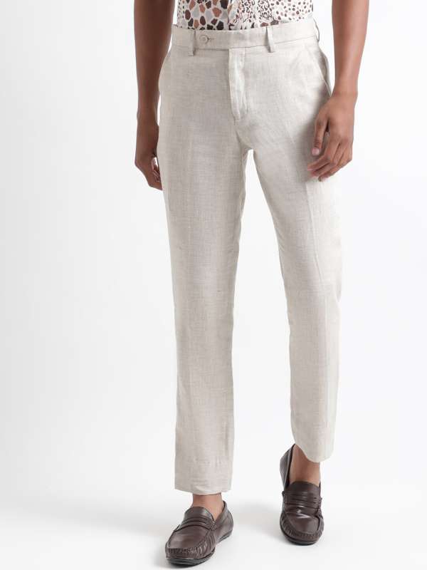 Buy Blue Handcrafted Linen Pants for Men  FGMNSP2101  Farida Gupta