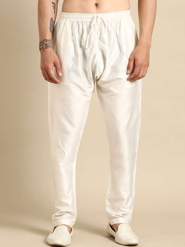 Buy Polo Ralph Lauren Mens White Buckled Silk Shantung Trouser Online   708559  The Collective