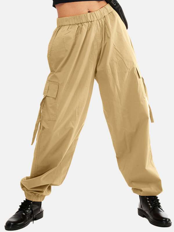 Buy Women Khaki Regular Fit Solid Casual Jogger Pants Online  735705   Allen Solly