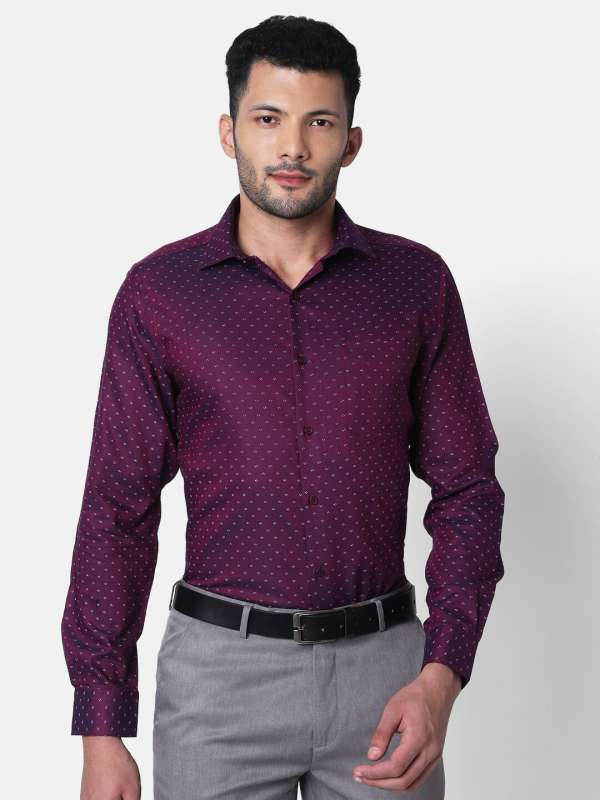 Printed Purple Shirts Buy Printed Purple Shirts online in India