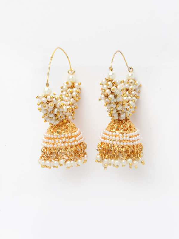 Pearl Jhumka Earring Buy Pearl Jhumka Earring online in India
