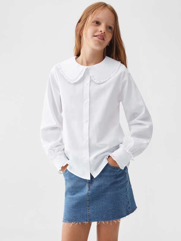 Girls shirts with collar hotsell