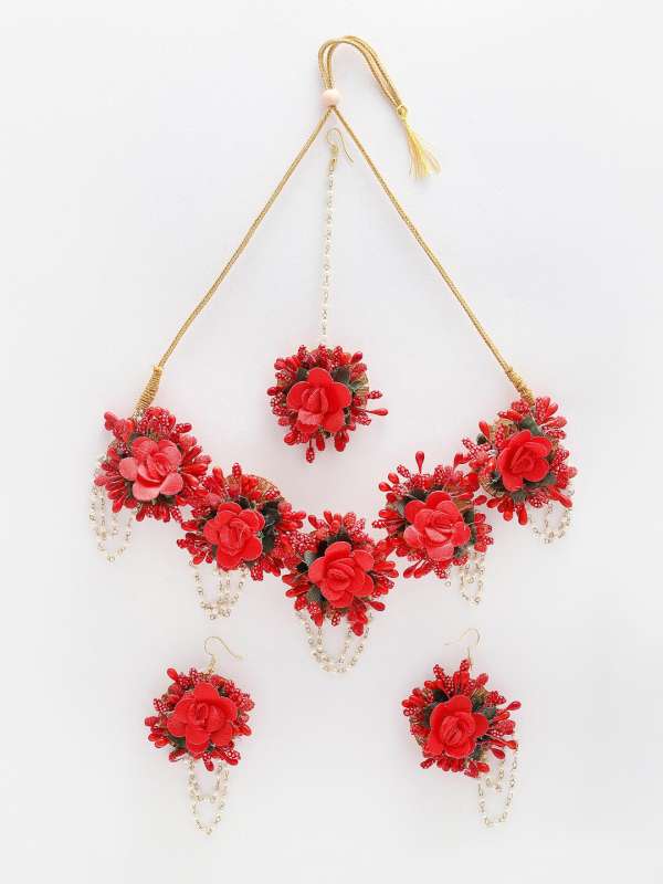 Myntra flower hot sale jewellery