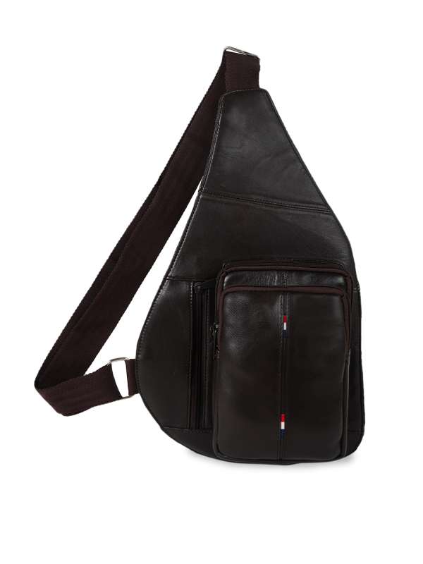 Buy Adamis Black Colour Pure Leather Bag for Men P35 Online
