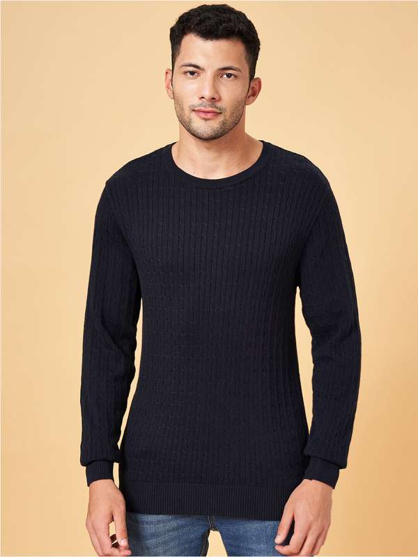Navy Blue Cable Knit Sweater Buy Navy Blue Cable Knit Sweater