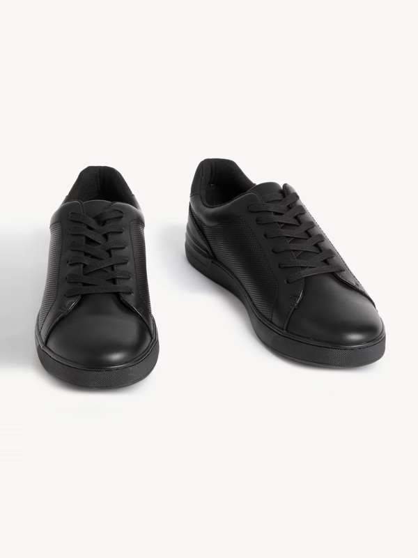 Black casual shoes mens online store