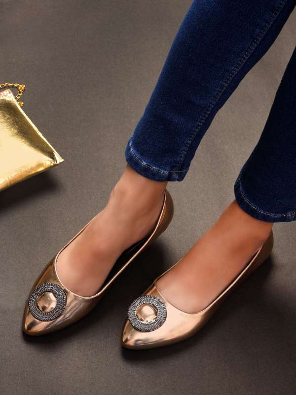 Dressberry Rose Gold Ballerina Shoes Buy Dressberry Rose Gold